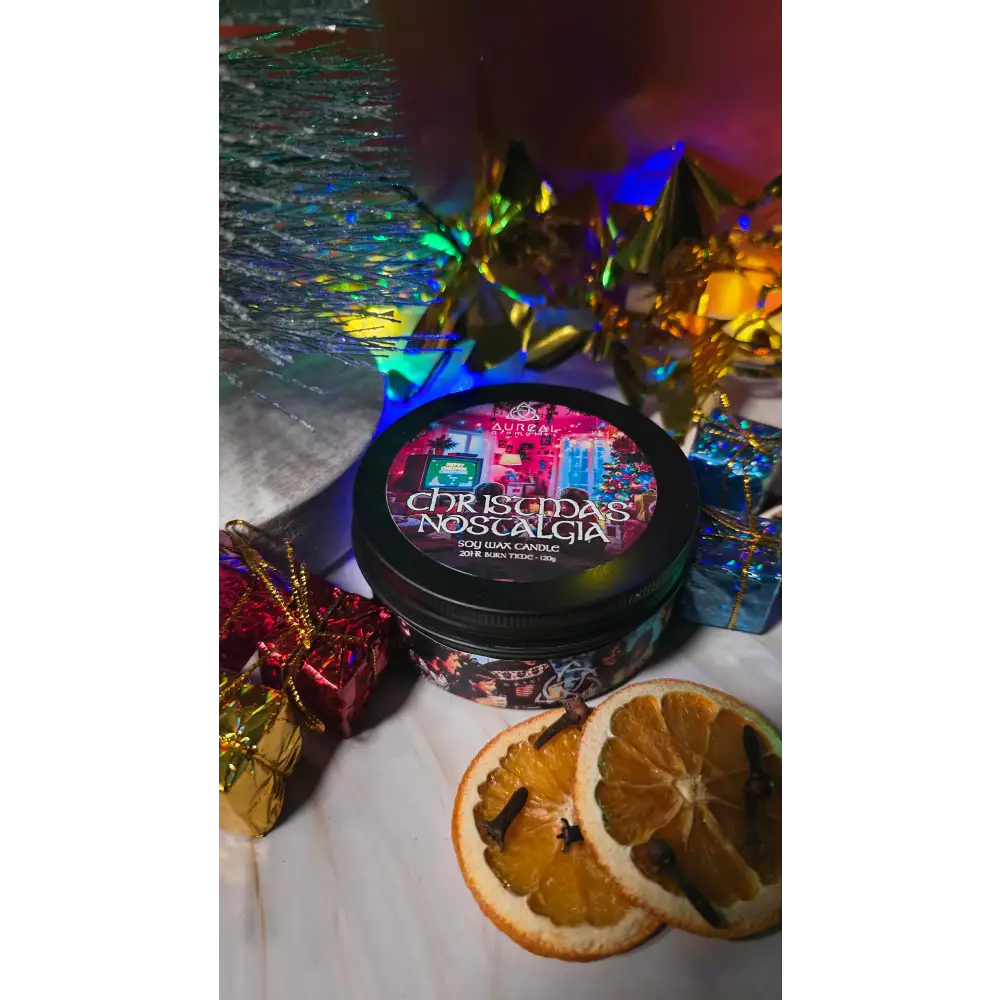 Christmas Nostalgia - Christmas Tin Candle - Candle